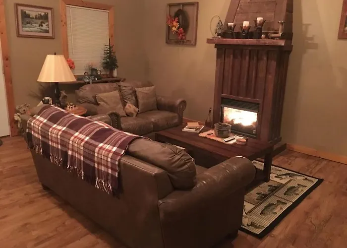 Gas Fireplace, Firepit, And Cedar Adirondack Chair