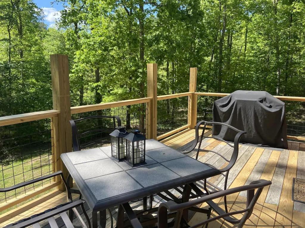 Gas Fireplace, Firepit, And Cedar Adirondack Chair * Spencer